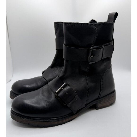 Vintage Foundry Co Shoes - Vintage Foundry Co. Biker Bobbi Boots Women 8 Black Chunky Ankle Combat Shoes